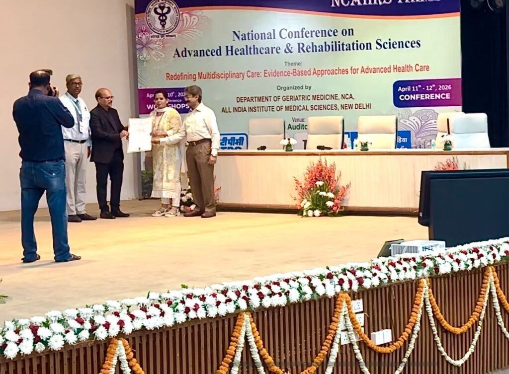 बीएमसी सागर की डॉ. अर्चना वर्मा AIIMS में सम्मानित