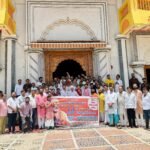 प्रधानमंत्री नरेंद्र मोदी ने रचा इतिहास, सागर के वृंदावन बाग मंदिर में भाजपा नेताओं ने किया हवन-पूजन