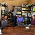 कृषि विकास अधिकारी बीना द्वारा दल बनाकर कीटनाशक दुकानों का निरीक्षण किया गया